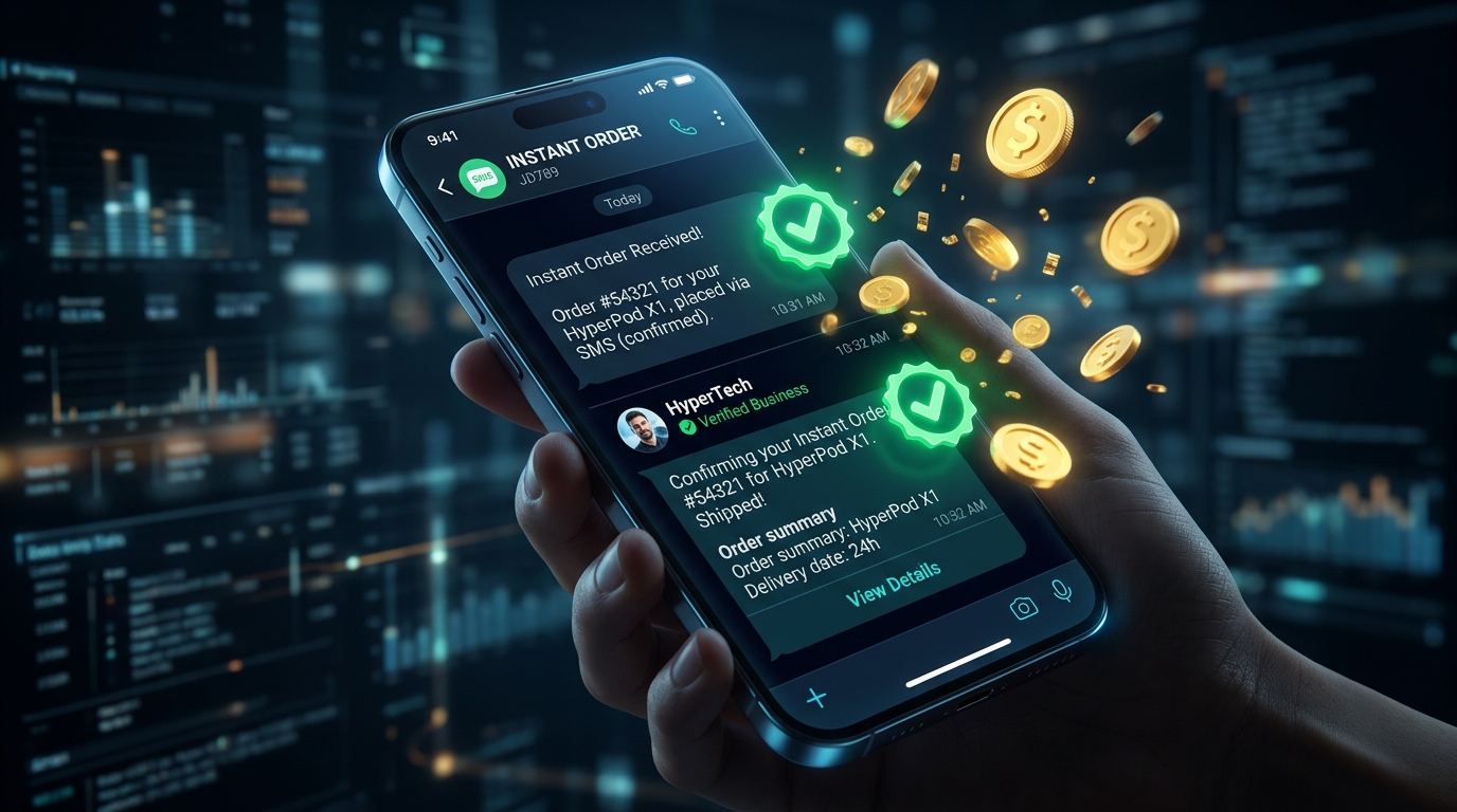 Commandes directes WhatsApp et SMS en RDC